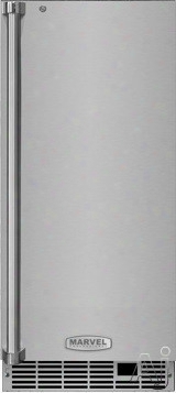 Marvel Ml15cl 15 Inch Clear Ice Maker With 39.83 Lbs. Daily Ice Production, 35 Lbs. Storage Capacity, Gravity Drain, Arctic Illuminice Led Lighting, Close Door Assist System, Ultra-quiet Operation And Intuit Touchscreen Controls