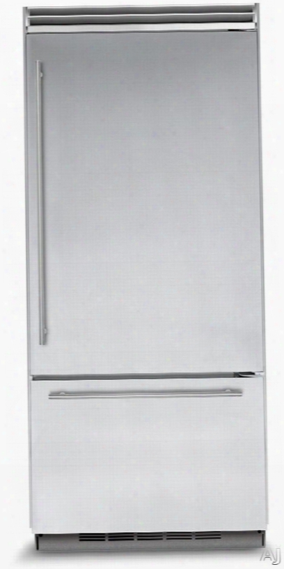 Marvel Professional Series Mp36b 36 Inch Built-in Bottom-freezer Refrigerator With Ion Air Purifier, Crescent Ice Maker, Pizza Box Storage, Fast Cool, Spillproof Glass Shelving, Humidity-controlled Crisper Drawers, Sabbath Mode And 20.4 Cu. Ft. Capacity