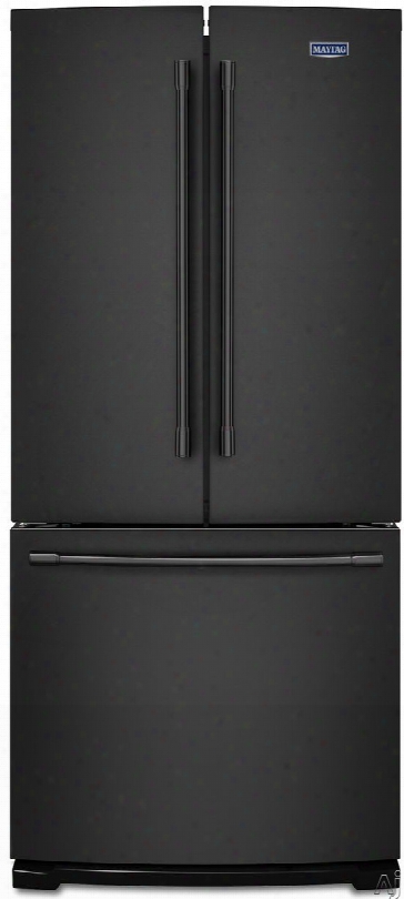 Maytag Mff2055frb 30 Inch French Door Refrigerator With Freshlock␞ Crispers, Wide-n-fresh␞ Deli Drawer, Brightseries␞ Led Lighting, Spill-proof Adjustable Shelves, Ice Maker, 19.68 Cu. Ft. Capacity And Freestanding: Black