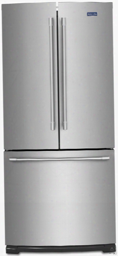 Maytag Mff2055frx 30 Inch French Door Refrigerator With Freshlock␞ Crispers, Wide-n-fresh␞ Deli Drawer, Brightseries㢢␞ Led Lighting, Spill-proof Adjustable Shelves, Ice Maker, 19.68 Cu. Ft. Capacity And Freestanding