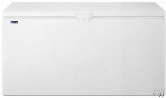 Maytag Mzc3122fw 66 1/4 Inch Chest Freezer With 21.7 Cu. Ft. Capacity, Incandescent Lighting, Built-in Drain And Door Lock