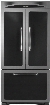 Heartland Classic Collection HCFDR23BLK 36 Inch Counter Depth French Door Refrigerator with 22.6 cu. ft., 4 Adjustable Half-Width Shelves, Temperature Controlled Storage Drawer, Wine Rack, Automatic Ice Maker, Sabbath Mode and Star-K Certified: Black