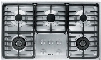 Miele KM3475GSS 36 Inch Stainless Steel Gas Cooktop with 5 Sealed Burners and Fast Ignition System: Contemporary Linear Grate Design/Natural Gas