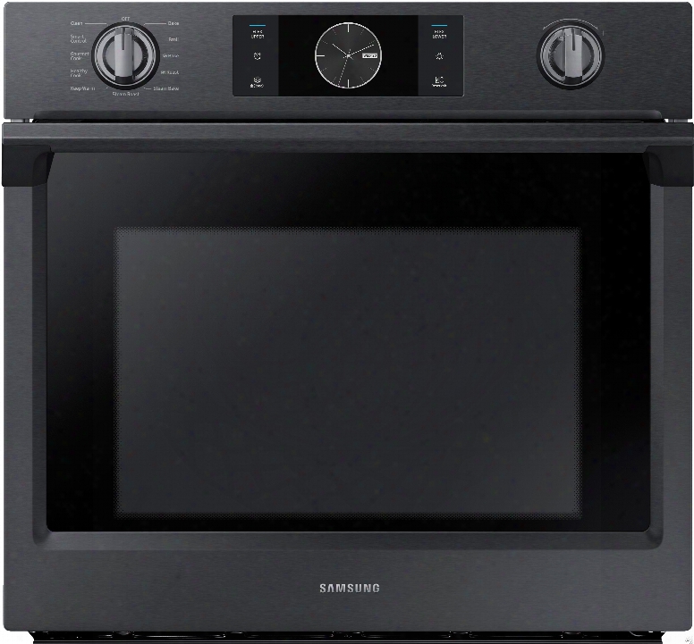 Samsung Nv51k7770s 30 Inch Wall Oven With 5.1 Cu. Ft. Capacity, Steam Cook, Flex Duo With Smart Divider For 2 Separate Temperature Zones, Convection, Rapid Preheat, Combination Digital/analog Controls, Wi-fi Enabled Temperature Probe And Sabbath Mode