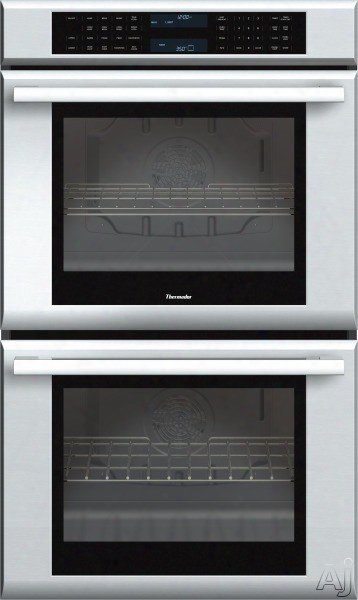 Thermador Masterpiece Series Med302j 30 Inch Double Electric Wall Oven With 4.7 Cu. Ft. True Convection Ovens, Self-clean, 13 Cooking Modes, Temperature Probe, Softlight Lighting, 3 Telescopic Racks And Star-k Certified