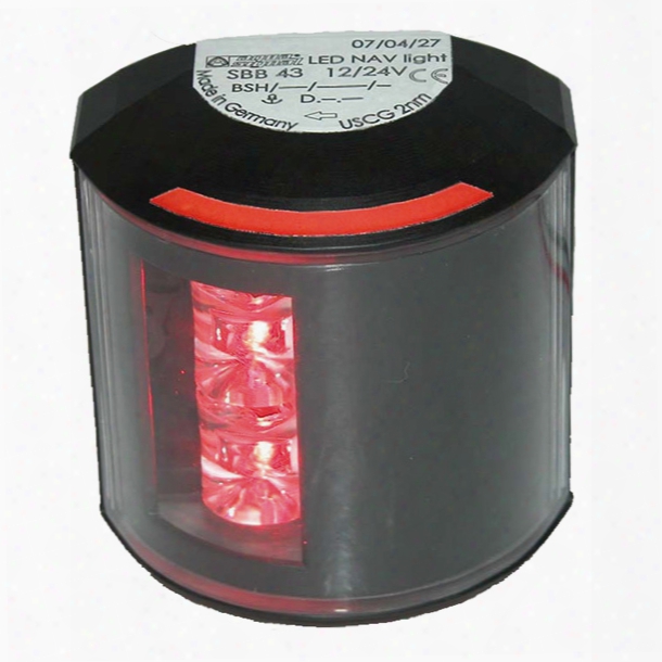 Aqua Signal Led Port Navigation Light, Red With White Housing