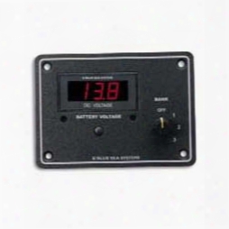 Blue Sea Systems Dc Digital Voltmeter Panel, 7-60v Dc  Resolution, Glass-reinforced Plastic Case, Lighting