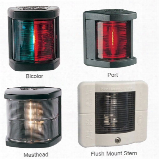 Hella Marine Bicolor Light, 1nm Visibility, Green/red Lens, 10/10pt Angle