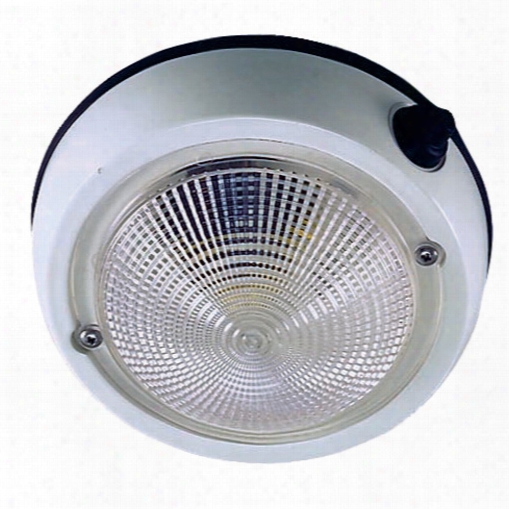 Perko Exterior Dome Light, 4" Dia. Globe, 5" Base Dia.