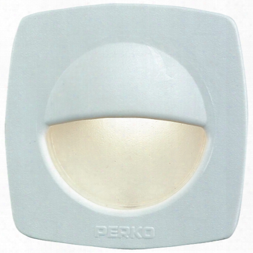 Perko Led Utility Light With Snap-on Front Cover, White