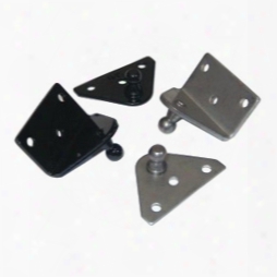 Taylor Made 2"w X 2"-base Angled (five Holes) Brackets, 0.188"dia. Mounting Holes, 13mm Stud Diameter, Stainless