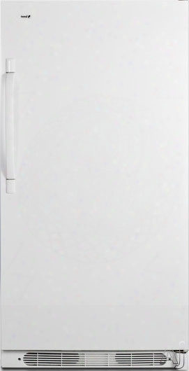 Accucold R17ff 16.5 Cu. Ft. All-refrigerator With 4 Adjustable Wire Shelves, 5 Full-width Door Bins, Interior Lighting, Dial Thermostat And Frost-free Operation: White, Right Hand Door Swing