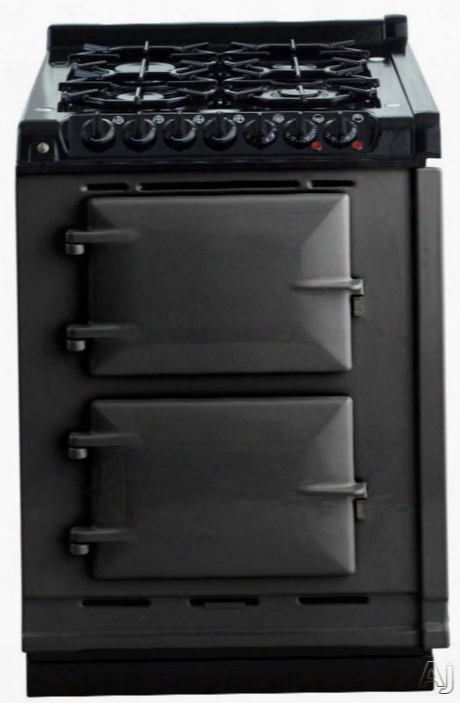 Aga Tcdclpmpwt 24 Inch Freestanding Dual Fuel Liquid Propane Range With Convection, Infrared Broiler, Four-ring Burner, 4 Sealed Burners, 4.9 Cu. Ft. Total Oven Capacity And Special Oven Linings: Pewter