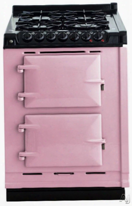 Aga Tcdclpmros 24 Inch Freestanding Dual Fuel Liquid Propane Range With Convection, Infrared Broiler, Four-ring Burner, 4 Sealed Burners, 4.9 Cu. Ft. Total Oven Capacity And Special Oven Linings: Rose