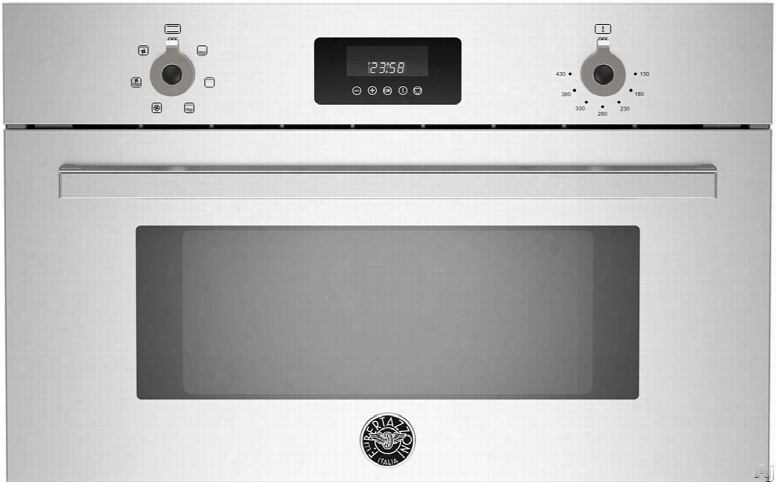 Bertazzoni Professiona Lseries Proso30x 30 Inch Convectio Speed Oven With 1.34 Cu. Ft. Capacity, 5 Power Levels, Full-width Broiler, Led Touch Display And Child Lock