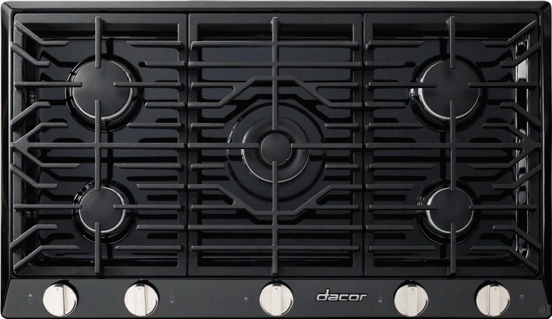 Dacor Renaissance Rnct305gblph 30 Inch Gas Cooktop With 5 Sealed Burners, Simmersear Burner W/ Melting Feature, Continuous Grates, Perma-flame Ignition, Smart Flame Technology, One Piece Spill Basin, Illumina Indicator Lights And Downdraft Compatible: Bla