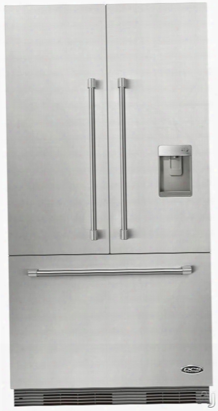 Dcs Activesmart Series Rs36a72uc1 36 Inch Built-in Panel Ready French Door Refrigerator With Activesmart␞ Technology, Ice Boost, Bottle Chill, Fast Freeze, Led Lighting, 16.8 Cu. Ft. Capacity, Sabbath Mode And Energy Star Rated