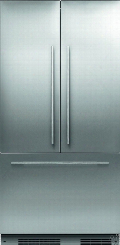 Fisher & Paykel Active Smart Rs36a72j1 36 Inch Built-in Panel Ready French Door Refrigerator With Activesmart␞ Technology, Ice Maker, Fast Freeze, Bottle Chill, Led Lighting, 16.8 Cu. Ft. Capacity And Sabbath Mode