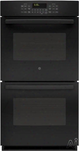 Ge Profile Pk7500dfbb 27 Inch Double Electric Wall Oven With 4.3 Cu. Ft. Total Capacity, True European Convection, Wifi Connect, Broil, Proof, Warm, Ten-pass Bake Element, Steam Clean, Halogen Interior Oven Lighting, Fit Guarantee And Star-k Certified: Bl