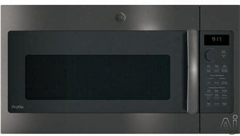 Ge Profile Pvm9179blts 30 Inch Over-the-range Microwave With Convection, Sensor Cooking, Chef Connect, 1.7 Cu. Ft. Capacity, 950 Watts, Fast Cook, Bake, Roast, 3-speed3 00 Cfm, Steam Clean And Led Cooktop Lighting: Black Stainless Steel