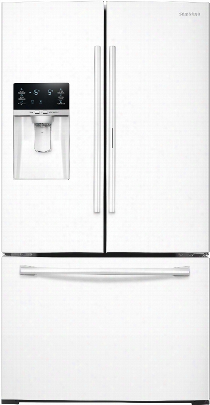 Samsung Rf28hdedpww 36 Inch French Door Refrigerator With Showcase Door, Coolselect Pantry␞, Twin Cooling Plus␞, 27.8 Cu. Ft. Capacity, 5 Spillproof Glass Shelves, Metal Cooling, Humidity Controlled Crisper Drawers, Ice And Water Dispenser And