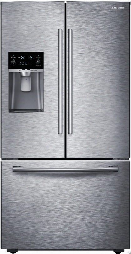 Samsung Rf28hfedb 36 Inch French Door Refrigerator With Coolselect Pantry, Twin Cooling Plus, Ice Master, 28 Cu. Ft. Capacity, 4 Adjustable Glass Spill-proof Shelves, Led Lighting, External Water/ice Dispenser And Energy Star Qualified