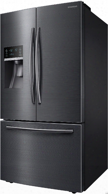 Samsung Rf28hfedbsg 36 Inch French Door Refrigerator With Coolselect Pantry, Twin Cooling Plus, Ice Master, 28 Cu. Ft. Capacity, 4 Adjustable Glass Spill-proof Shelves, Led Lighting, External Water/ice Dispenser And Energy Star Qualified: Black Stainless 