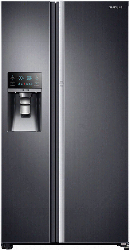 Samsung Rh22h9010sg 36 Inch Counter Depth Side-by-side Refrig Erator With Food Showcase Door, Ice And Water Dispenser, Power Cool, Power Chill, In-door Ice Maker, Adjustable Spillproof Shelves, High-efficiency Led Lighting, Energy Star And 21.5 Cu. Ft. Ca