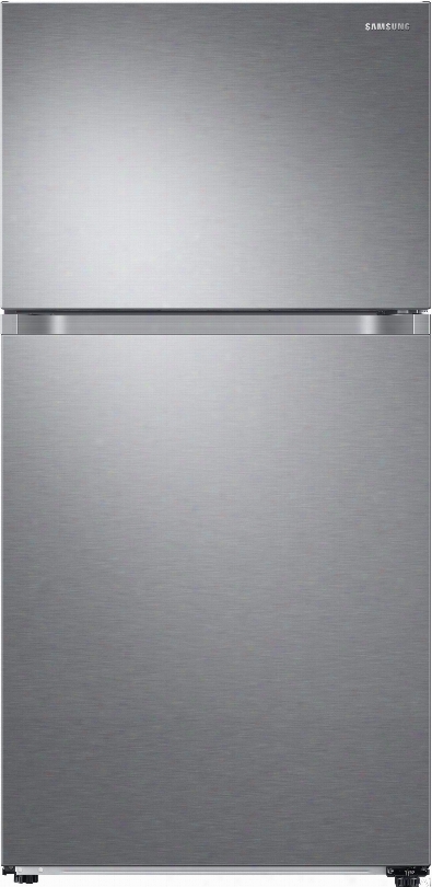 Samsung Rt21m6215sr 33 Inch Top-freezer Refrigerator With Flexzone␞, Twin Cooling Plus␞, Slide And Reach Pantry Drawer, Dual Vegetable Bins, Adjustable Glass Shelvign, Ice Maker, Led Top Lighting, Energy Star, 21 Cu. Ft. Capacity And Star-