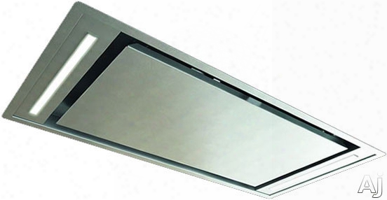 Sirius Island Series Sut958 36 Inch Ceiling Mount Range Hood With Blower O Ptions, Remote Control, Led Light Strips, 4 Speeds, Timer And Aisi 430 Stainless Steel Construction