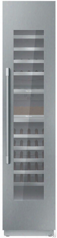 Thermador Freedom Collection T18iw900sp 18 Inch Built-in Fully Flush Wine Preservation Column With Dual Temperature Zones, Freedom Hinge, Open Door Assist, Softclose Drawers, Led Lighting, 70 Bottle Capacity Ande Nergy Star