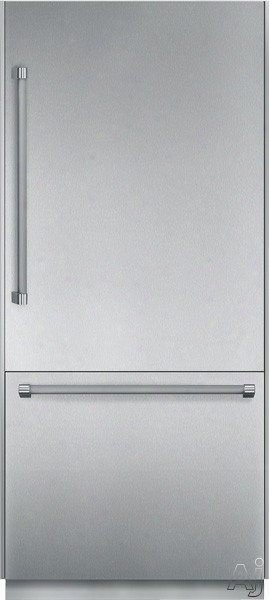 Thermador Freedom Collection T36bb820ss 36 Inch Built-in Fully Flush Bottom Freezer Refrigerator With 19.7 Cu. Ft. Capacity, 2 Adjustable Glass Shelves, Full Extension Drawers, Cantilever Racks, Led Interior Lighting, Internal Ice Maker, Star-k Certified 