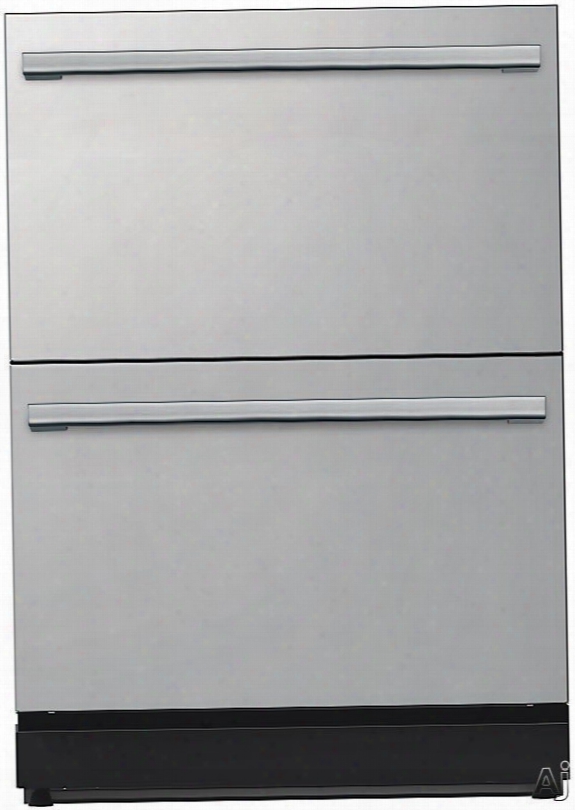Thermado R Masterpiece Series T24ur810ds 24 Inch Undercounter Refrigerator Drawers With 5.0 Cu. Ft.c Apacity, Softclose Hinges, 3 Pre-set Cooling Modes, Customizable Aluminum Dividers And Shelving, Quick Chill, Electronic Touch Controls And Led Lighting: M