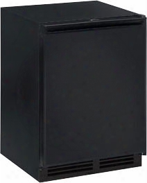 U-line 1000 Series U1224rfb00a 4.2 Cu. Ft. Compact Refrigerator With 1.5 Cu. Ft. Freezer, 3 Removable Tempered Glass Shelves, Digital Touch Pad Control, Led Lighting, Sabbath Mode And Star K Certified: Black