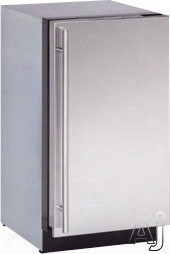 U-line 3000 Series U3018rs00b 3.6 Cu. Ft. Built-in Refrigerator With 3 Slide-out Drawer Bins, Led Theater Lighting, Convection Cooling System, Energy Star Qualified And Star K Certified: Stainless Steel, Left Hinge