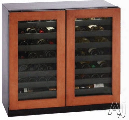 U-line 000 Series U3036wcwcint00a 36 Inch Built-in Wine Storage With 62 Bottle Capacity, Led Theater Lighting, Dual Zone Temperature Control, Flexible Storage, Star-k Certified Sabbath Mode And U-select Controls: Custom Overlay