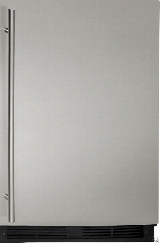 U-line Cmobo 1000 Series Uco1224fs00b 4.2 Cu. Ft. Built-in Refrigerator/freezer Combo With 3 Remmovable Tempered Glass Shelves, 8 Lbs. Daily Ice Production, 8 Lbs. Ice Storage Capacity, Interior Led Lighting, Sabbath Mode And Star-k Certified: Stainless St