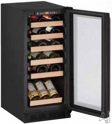 U-line Wine Captain 1000 Series U1215wc 15 Inch Undercounter Wine Storage With 24-bottle Capacity, Natural Beech Wood Fronts, Led Lighting, Reversible Door Swing, Digital Touch Pad Control And Star-k Certified Sabbath Mode