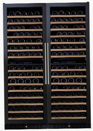 237870366 N'finity Pro Double L Wine Cellar With 166 Bottle Capacity Per Unit Cool Blue Led Lighting Digital Climate Control Continuou Fresh Air Eliminate