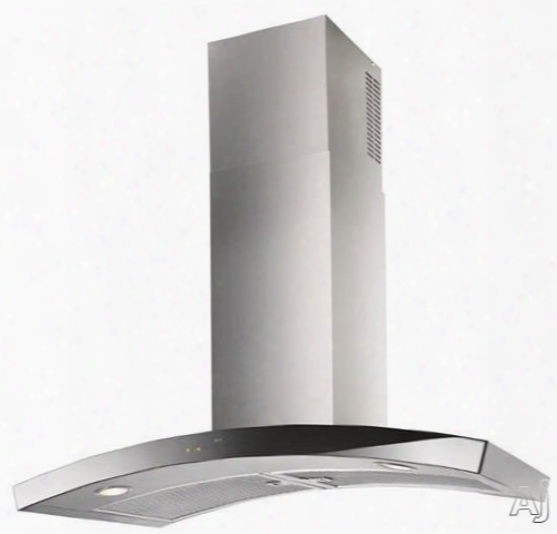Best Dune Series Wc35e90sb 36 Inch Wall Mount Chimney Range Hood With Multiple Blower Options, 4-speed Glass Touch Control, Heat Sentry, Led Lights, Delay-off Timer And Lback Glass Front