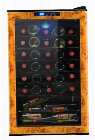 El28wl 28 Bottle Wine Cellar With Touchscreen Control Panel Led Display Bulk Storage Section Sturdy Wie Shelves In In