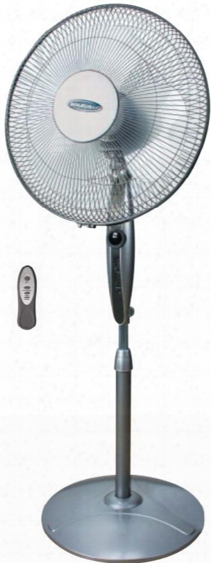 Fs40ra 16" Stand Fan With 3 Speed Fans Auto Off Timer Oscillation Led Display Panel Adjustable Height And Quiet Operation In