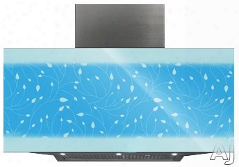 Futuro Futuro Chameleon Series Wl36chameleon 36 Inch Wall Mount Chimney Range Hood With 940 Cfm Internal Blower, 4-speed Whisper-quiet Fan, 3 Superbright Led Work Lights, Unique Multicolor Led Display And Convertible To Non-ducted Operation