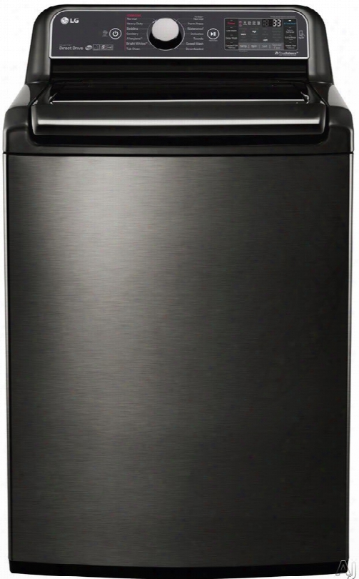 Lg Wt7600h 27 Inch 5.2 Cu. Ft. Top Load Washer With Steam, Smartdiagnosis␞, Turbowash Technology, Staincare␞, Coldwash␞, Slamproof Lid, 5.2 Cu. Ft. Capacity, 14 Wash Cycles, Truebalance␞ Anti-vibration And Energy Star