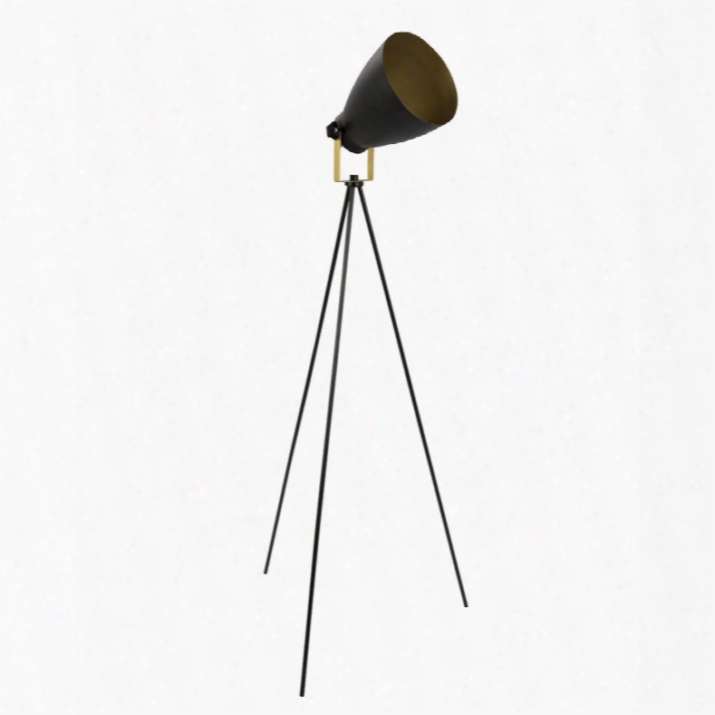 Ls-l-gram Bk+au Grammy Modern Reader Lamp In Black And