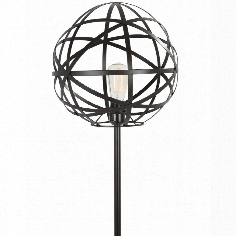 Ls-linx An Linx Industrial Floor Lamp With Antique Metal