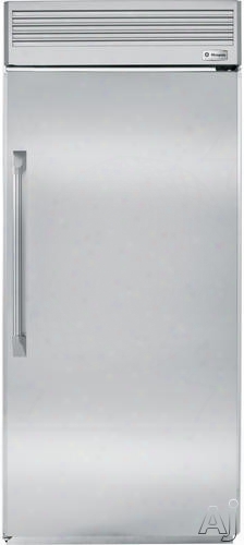Monogram Zifp360nhrh 36 Inch Built-in Full Freezer With Adjustable Cabinet Shelves, Gallon Storage Door Shelves, Wire Baskets, Concealed Halogen Lighting System, Ice Maker Drawer And Digital Temperature Display: Hinges On Right