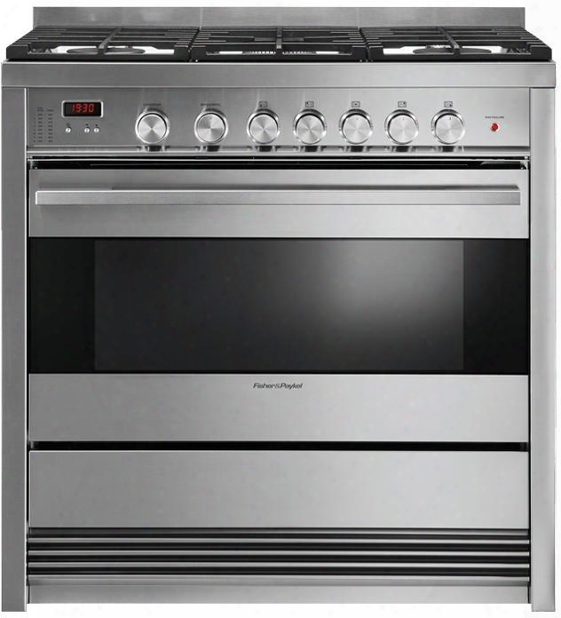 Or36sdg6x1 36" Freestandingdual Fuel Range With 5 Sealed Burners 3.6 Cu. Ft. Primary Oven Capacity Storage Drawer Convection Oven Viewing Window