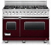 Viking Professional Custom Series VDSC5488BBULP 48 Inch Pro-Style Dual-Fuel Range with 8 VSH Pro Sealed Burners, VariSimmers, Vari-Speed Dual Flow Convection Ovens, Self-Clean, Bread Proofing and Rapid Ready Preheat: Burgundy, Liquid Propane