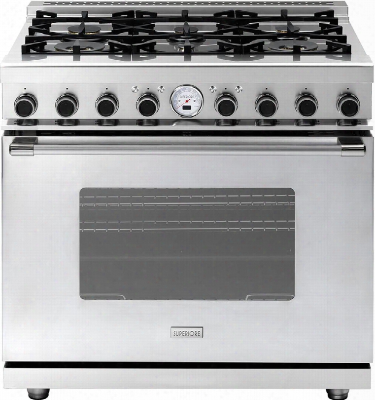 Rn361scs-s 36" Next Series Freestanding Dual Fuel Natural Gas Range With Classic Oven Door 6 Sealed Burners Convection Electric Oven And Self Clean In
